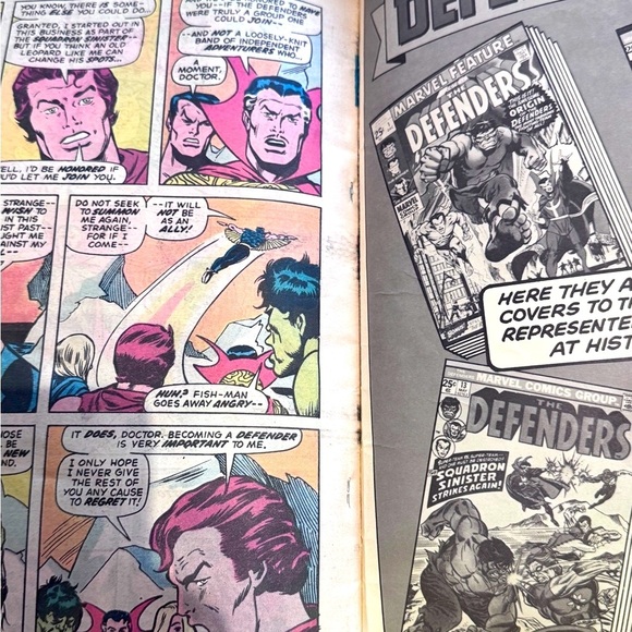 💥📚Rare Vintage 1970’s Collection Edition Marvel’s The Defenders Comic Novel📚 - Picture 10 of 16